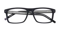 Matte Black Tommy Hilfiger TH1770 Rectangle Glasses - Flat-lay