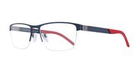 Matte Blue Tommy Hilfiger TH1781 Rectangle Glasses - Angle