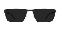 Matte Black Tommy Hilfiger TH1782 Rectangle Glasses - Sun