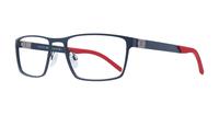 Matte Blue Tommy Hilfiger TH1782 Rectangle Glasses - Angle