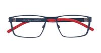 Matte Blue Tommy Hilfiger TH1782 Rectangle Glasses - Flat-lay