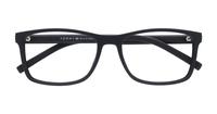 Matte Black Tommy Hilfiger TH1785 Rectangle Glasses - Flat-lay