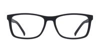 Matte Black Tommy Hilfiger TH1785 Rectangle Glasses - Front