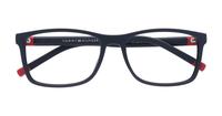 Matte Blue Tommy Hilfiger TH1785 Rectangle Glasses - Flat-lay