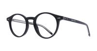 Black Tommy Hilfiger TH1813 Oval Glasses - Angle