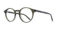 Khaki Tommy Hilfiger TH1813 Oval Glasses - Angle