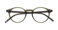 Khaki Tommy Hilfiger TH1813 Oval Glasses - Flat-lay