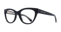 Black Tommy Hilfiger TH1863 Cat-eye Glasses - Angle