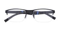 Matte Black Tommy Hilfiger TH1905 Rectangle Glasses - Flat-lay