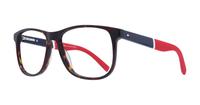 Havana Tommy Hilfiger TH1908 Rectangle Glasses - Angle