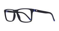 Matte Black / Blue Tommy Hilfiger TH1948 Rectangle Glasses - Angle