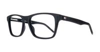 Matte Black Tommy Hilfiger TH1990 Rectangle Glasses - Angle