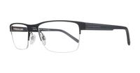 Matte Black Tommy Hilfiger TH1996 Rectangle Glasses - Angle
