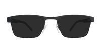 Matte Black Tommy Hilfiger TH1996 Rectangle Glasses - Sun