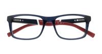 Blue / Red Tommy Hilfiger TH2044 Rectangle Glasses - Flat-lay