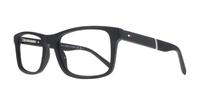 Matte Black Tommy Hilfiger TH2044 Rectangle Glasses - Angle