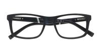 Matte Black Tommy Hilfiger TH2044 Rectangle Glasses - Flat-lay