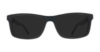 Matte Black Tommy Hilfiger TH2044 Rectangle Glasses - Sun