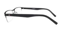 Matte Black Tommy Hilfiger TH2047 Rectangle Glasses - Side