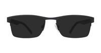 Matte Black Tommy Hilfiger TH2047 Rectangle Glasses - Sun
