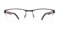 Matte Blue Tommy Hilfiger TH2047 Rectangle Glasses - Front
