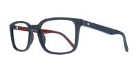 Matte Blue Tommy Hilfiger TH2049 Rectangle Glasses - Angle