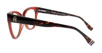 Red Tommy Hilfiger TH2054 Cat-eye Glasses - Side