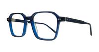 Blue Tommy Hilfiger TH2071 Square Glasses - Angle