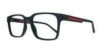 Matte Blue Red Tommy Hilfiger TH2093 Rectangle Glasses - Angle