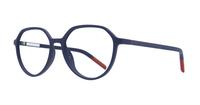 Matte Blue Tommy Jeans TJ0011 Round Glasses - Angle