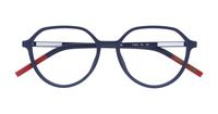 Matte Blue Tommy Jeans TJ0011 Round Glasses - Flat-lay