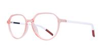 Pink Tommy Jeans TJ0011 Round Glasses - Angle