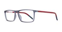 Grey Tommy Jeans TJ0019 Rectangle Glasses - Angle
