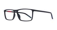 Matte Black Tommy Jeans TJ0019 Rectangle Glasses - Angle