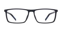 Matte Black Tommy Jeans TJ0019 Rectangle Glasses - Front