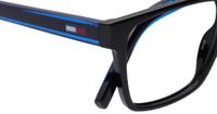 Black Tommy Jeans TJ0058 Rectangle Glasses - Detail