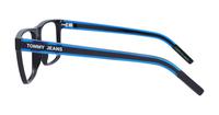 Black Tommy Jeans TJ0058 Rectangle Glasses - Side