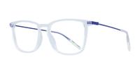 Crystal Blue Tommy Jeans TJ0061 Rectangle Glasses - Angle