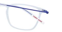 Crystal Blue Tommy Jeans TJ0061 Rectangle Glasses - Detail