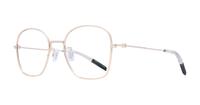 Gold Tommy Jeans TJ0072/F Rectangle Glasses - Angle