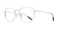 Gold Tommy Jeans TJ0076 Square Glasses - Angle