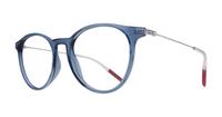 Blue Tommy Jeans TJ0078 Oval Glasses - Angle
