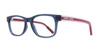 Blue Tommy Jeans TJ0079 Rectangle Glasses - Angle