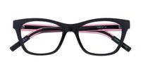 Black Tommy Jeans TJ0080 Cat-eye Glasses - Flat-lay