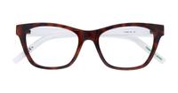 Havana Tommy Jeans TJ0080 Cat-eye Glasses - Flat-lay