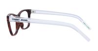 Havana Tommy Jeans TJ0080 Cat-eye Glasses - Side