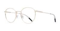 Gold Tommy Jeans TJ0089 -51 Oval Glasses - Angle