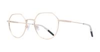 Gold Tommy Jeans TJ0090 Square Glasses - Angle