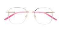 Gold Tommy Jeans TJ0091 Rectangle Glasses - Flat-lay