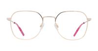 Gold Tommy Jeans TJ0091 Rectangle Glasses - Front